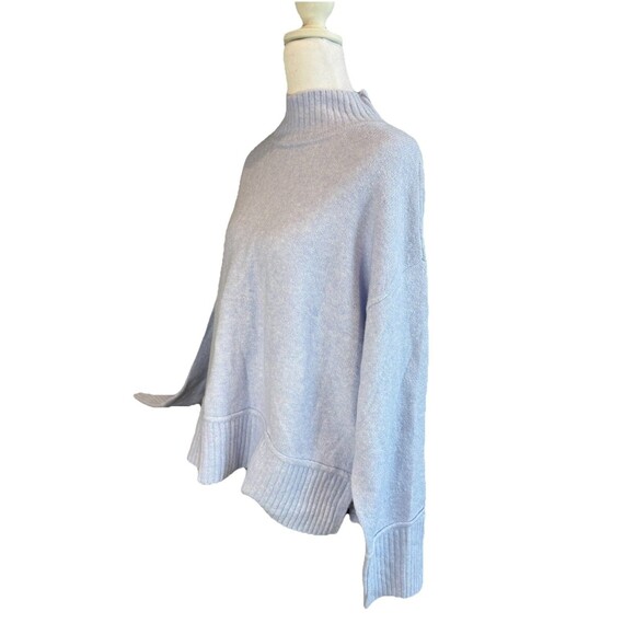 Nine West Pullover Sweater Size Large Lavender Knit Women's Mock Neck NWT - Picture 2 of 7